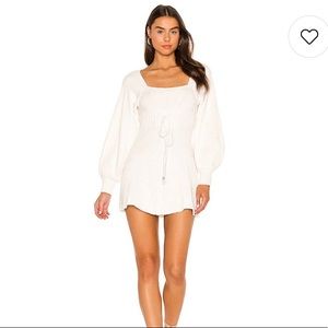 Free People Emmaline knit bubble sleeve mini dress